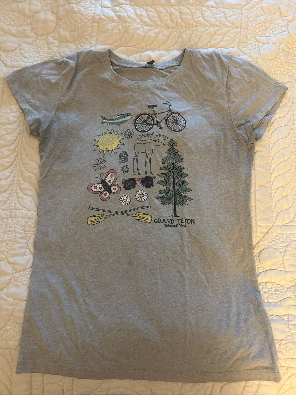 Grand Teton Graphic Short Sleeve Tee - Gray
